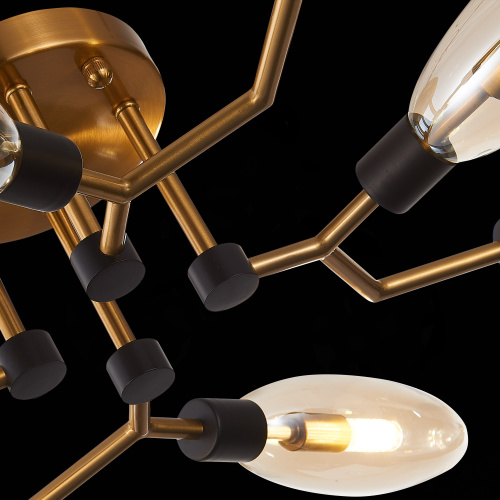 SL1174.302.08 Люстра потолочная ST-Luce Латунь/Коньячный G9 8*5W DESIMA фото 10