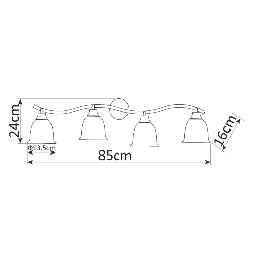 Спот Arte Lamp CAMPANA A9557PL-4BG фото 5