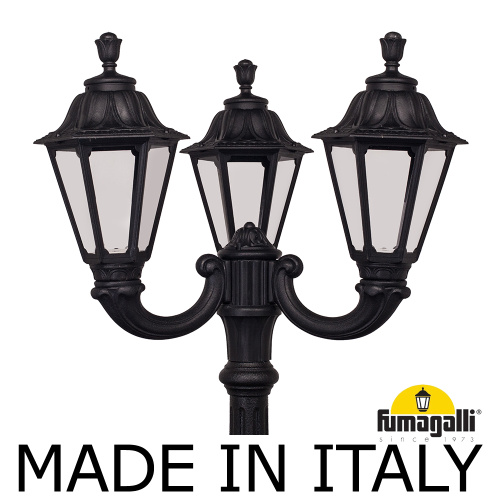Fumagalli Садово-парковый фонарь FUMAGALLI RICU/OFIR/RUT 3L E26.157.R30.AXE27 фото 2 Fumagalli Садово-парковый фонарь FUMAGALLI RICU/OFIR/RUT 3L E26.157.R30.AXE27 фото 2
