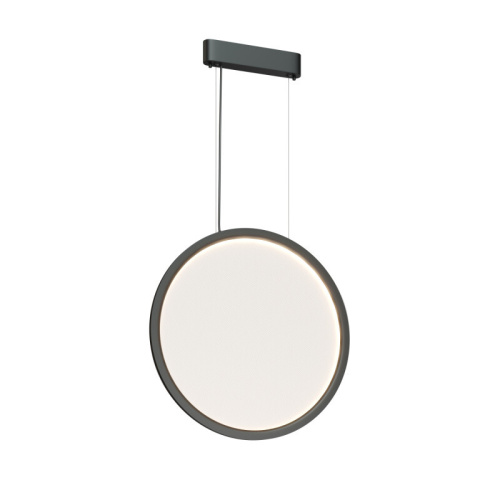 Подвесной светильник вертикальный VEIL, 35 Вт, ?600?2100 мм, LED 2700-6000K, IP20, пульт Д/У (в комплекте), черный, алюминий, акрил фото 6