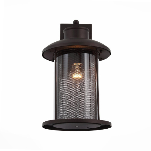 SL080.401.01 Светильник уличный настенный ST-Luce Темный кофе/Прозрачный, Темный кофе E27 1*60W LASTERO фото 6