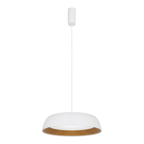 SLE1812-503-01 Светильник подвесной Белый, Древесный/белая LED 1*30W 4000K MUSE