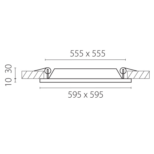 224364 Светильник ZOCCO QUA LED 40W 3600LM 4000K фото 5