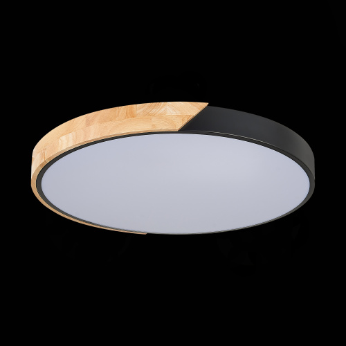 SLE200942-01 Светильник потолочный Черный, Светлое дерево/Белый LED 1*45W 3000K/4000K/6000K FESTA фото 13
