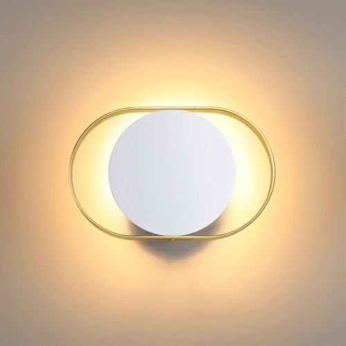 4246/7WW HIGHTECH ODL21 000 бел/золотист/металл Настенный светильник IP20 LED 7W 560Лм 3000K MONDY фото 4 4246/7WW HIGHTECH ODL21 000 бел/золотист/металл Настенный светильник IP20 LED 7W 560Лм 3000K MONDY фото 4