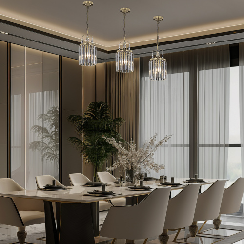 Citilux Инга CL335113 Подвесной хрустальный светильник Бронза фото 8 Citilux Инга CL335113 Подвесной хрустальный светильник Бронза фото 8