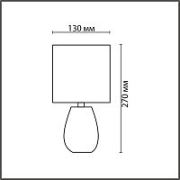 8160/1T COUNTY LN26 502 бежевый, керамика/текстиль Настольная лампа E14 1*40W 220V ASELA