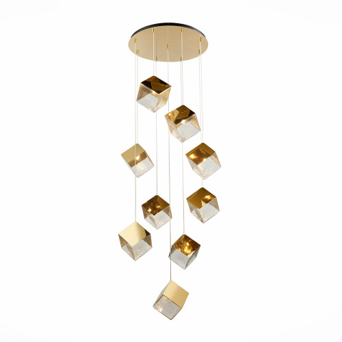 SL1182.203.09 Светильник подвесной ST-Luce Золотистый/Прозрачный, Золотистый G9 9*5W RIELLO фото 3