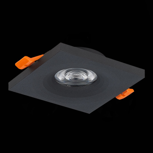 ST205.418.01 Св-к встр. Черный GU10 1*50W  L94xW94xH27 220V Без ламп Встраиваемые светильники фото 7