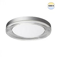 7728/112L MITRA LED SN 541 Светильник металл/акрил/серебро/прозрачный LED 112Вт 4000K D500 IP20 INFINITA