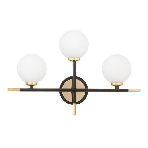 Бра Lumina Deco Marsiada LDW 6033N-3 BK+F.GD Бра Lumina Deco Marsiada LDW 6033N-3 BK+F.GD