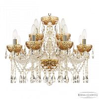 Люстра 5413/8+4/200 G Amber/M-1F Bohemia Ivele Crystal (Богемия Ивеле Кристалл)