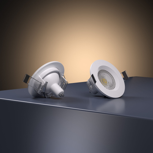 Светильник встраиваемый City GU10 белый IP44 25060/01 фото 3