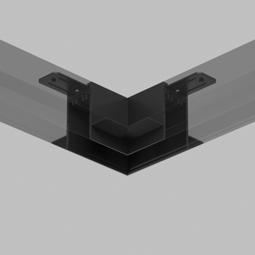 TR2112-BK Угол потолок-потолок встраиваемый под ГКЛ SMART, черный фото 4