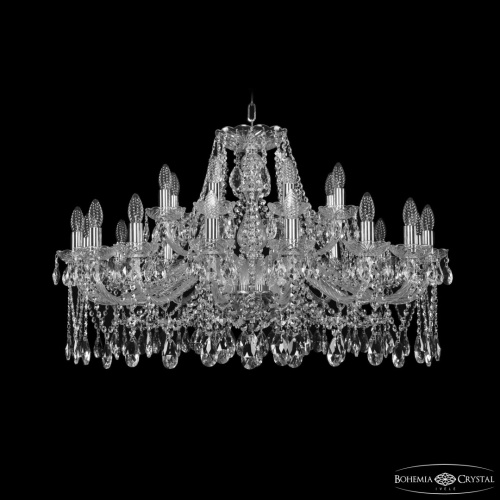 Люстра хрустальная 1413/16+8/360 Ni Bohemia Ivele Crystal (Богемия Ивеле Кристалл)