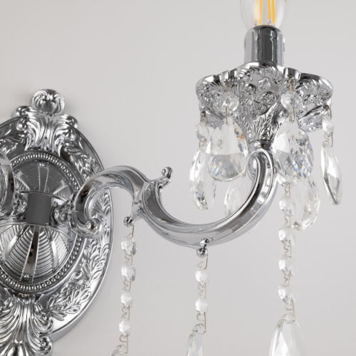 Бра с хрустальными подвесками AL7801B10/2/175 A Ni Bohemia Ivele Crystal (Богемия Ивеле Кристалл) фото 4