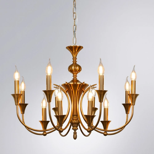 Подвесная люстра Arte Lamp COLLINETTA A4094LM-12PB фото 2