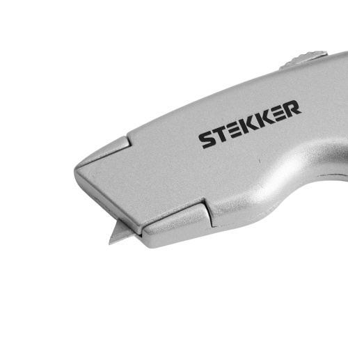 Нож строительно-монтажный с трапециевидным лезвием, 19 мм, 2 лезвия в рукоятке KMU-12-T фото 8