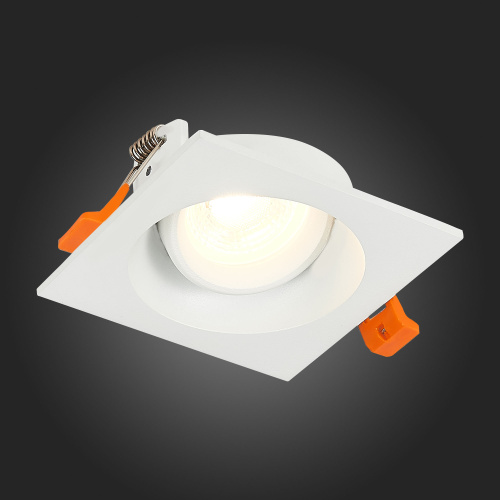 ST208.518.01 Св-к встр. Белый GU10 1*50W  L94xW94xH40 220V Без ламп Встраиваемые светильники фото 9