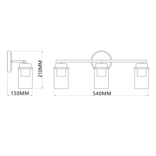 Настенный светильник Escada 2118/3A E14*40W Black/Brass фото 6 Настенный светильник Escada 2118/3A E14*40W Black/Brass фото 6