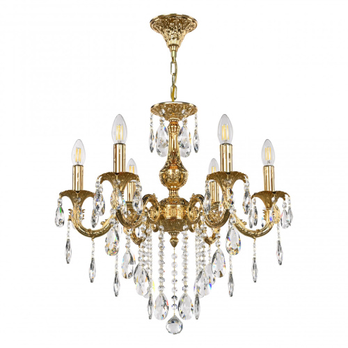 Люстра с хрустальными подвесками AL79101/6/175 B G Bohemia Ivele Crystal (Богемия Ивеле Кристалл)
