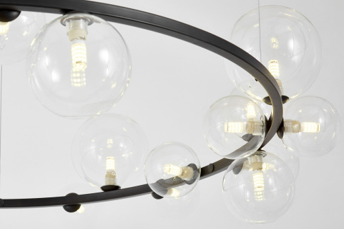 Подвесной светильник Lumina Deco LDP 7033-24 BK+CL фото 3 Подвесной светильник Lumina Deco LDP 7033-24 BK+CL фото 3