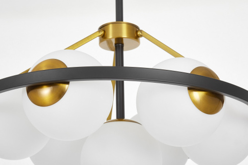 Подвесной светильник Lumina Deco Donzano LDP 8034-7 BK+WT фото 2