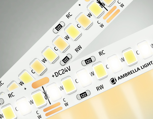 Светодиодная лента 24В 2835 240Led 18Вт/м CCT 3000K-6500K IP20 5м фото 2 Светодиодная лента 24В 2835 240Led 18Вт/м CCT 3000K-6500K IP20 5м фото 2