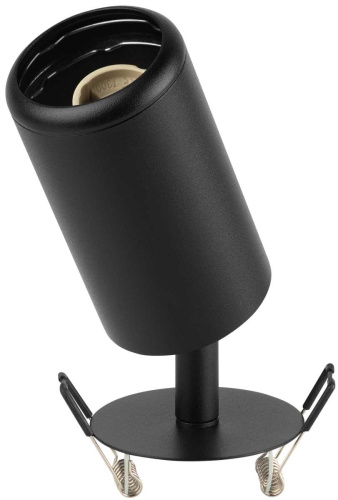 Светильник встраиваемый алюминиевый ЭРА KL106 BK под лампу MR16 GU10 черный матовый Б0061623 фото 5