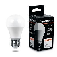 Лампа светодиодная Feron.PRO LB-1011 Шар E27 11W 175-265V 2700K