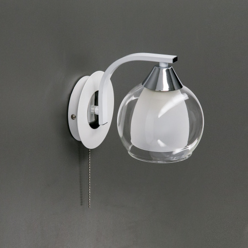 Citilux Кристи CL152310 Бра с выключателем Белое Хром фото 7 Citilux Кристи CL152310 Бра с выключателем Белое Хром фото 7