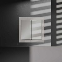 Перекрестный переключатель встраиваемый Voltum S70 двухклавишный 10А, (кашемир) VLS020503