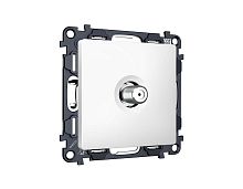 Комплект механизма TV розетки SAT 5-2400MHz 3.5dB Ambrella Volt ALFA Белый матовый QUANT (AP1330, VM215) MA133050