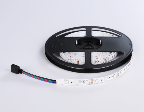 Комплект светодиодной ленты 12В 5050 60Led 14.4Вт/м Цветная RGB IP20 5м фото 9 Комплект светодиодной ленты 12В 5050 60Led 14.4Вт/м Цветная RGB IP20 5м фото 9
