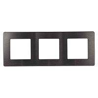Рамка 3-постовая ЭРА 12 сатин графит 12-5103-12 Б0052525