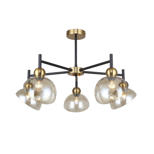 Светильник на штанге Escada 2109/5P E14*40W Black/Brass Светильник на штанге Escada 2109/5P E14*40W Black/Brass