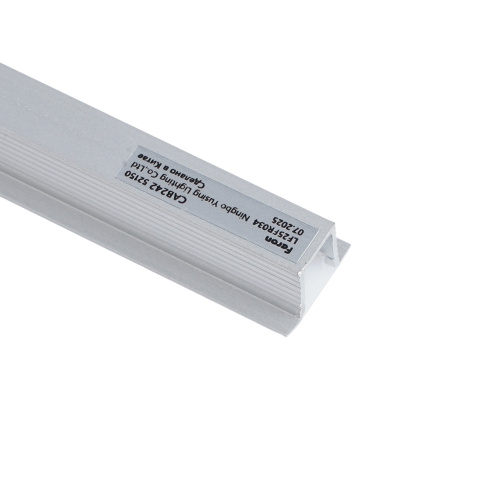 Профиль алюминиевый встраиваемый 9х12мм, серебро, 2м  CAB242 (в комплекте с матовым экраном, 2 заглушками, 4 крепежами) FERON фото 4