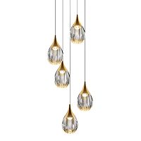 Подвесной светильник MD24001004-5A gold/clear