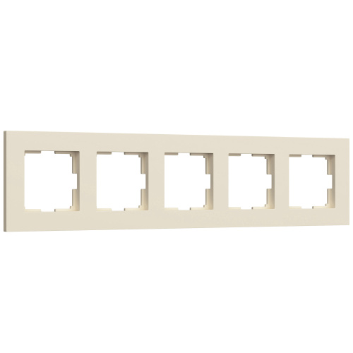 Рамка из поликарбоната на 5 постов Slab айвори софт W0052962 Рамка из поликарбоната на 5 постов Slab айвори софт W0052962