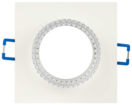 Светильник встраиваемый декоративный ЭРА DK110 WH/CL под лампу MR16 GU5.3 белый/прозрачный Б0058411 фото 5