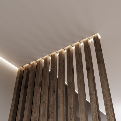 Теневой профиль для натяжных потолков для светодиодной ленты (под ленту до 10 mm) LL-2-ALP020 фото 2