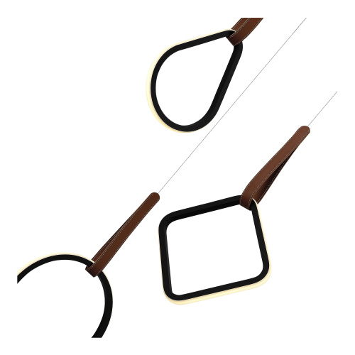 SL6131.403.36 Светильник подвесной ST-Luce Черный/Черный, Терракотовый LED 1*36W 4000K SHAPE фото 3