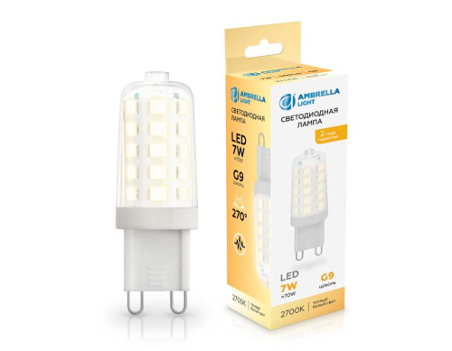 Светодиодная лампа G9 7W 2700K Ambrella light Bulding 100703 фото 2 Светодиодная лампа G9 7W 2700K Ambrella light Bulding 100703 фото 2