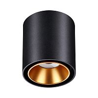 358485 OVER NT20 442 черный/золото Светильник накладной IP20 LED 10W 220V RECTE