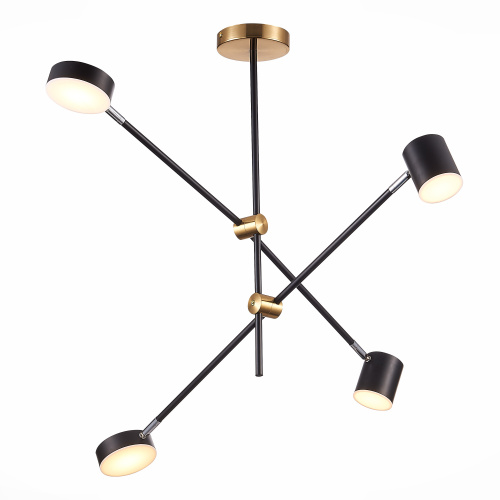 SL1604.432.04 Светильник потолочный ST-Luce Черный, Латунь/Черный LED 4*5W 3000K RODRIGO фото 5