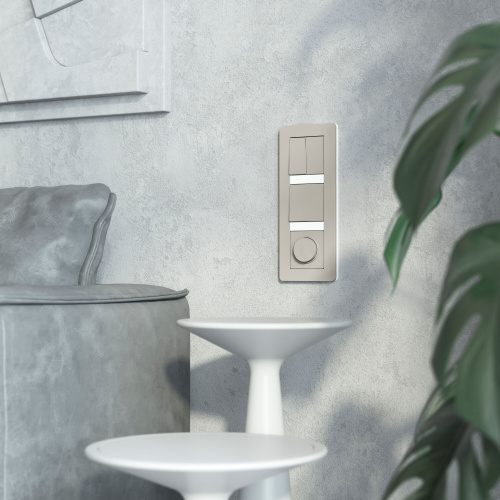 Выключатель двухклавишный проходной (дымчатый) W1222004 фото 5