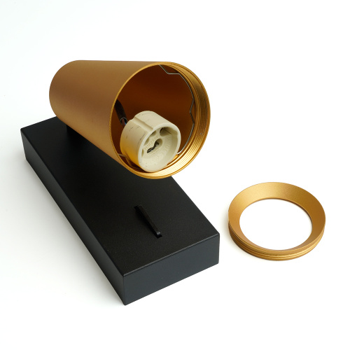 Светильник Feron ML1850 BELL, 35W, 230V, GU10, золото и чёрный фото 4