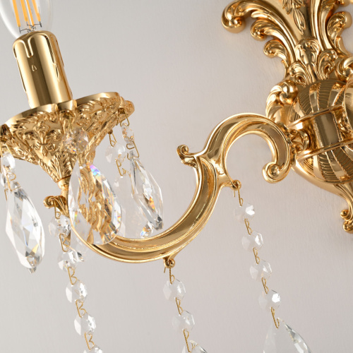 Бра с хрустальными подвесками AL7801B14/2/175 A G Bohemia Ivele Crystal (Богемия Ивеле Кристалл) фото 6