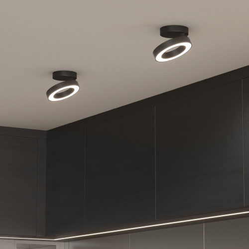 Накладной светодиодный светильник Spila черный 25105/LED фото 2 Накладной светодиодный светильник Spila черный 25105/LED фото 2