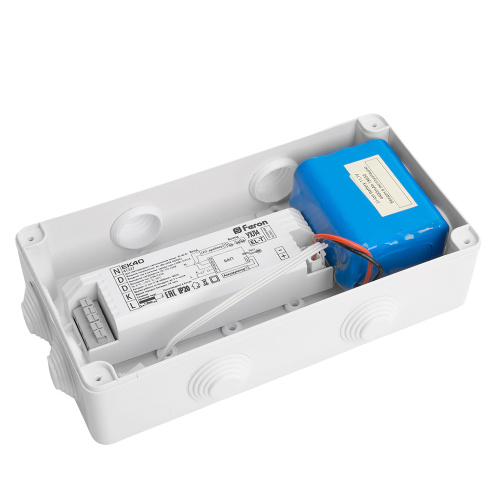 Блок аварийного питания для светильников Feron EK40 до 40W подключение "на вход" 220В драйвера внеш. АКБ фото 4